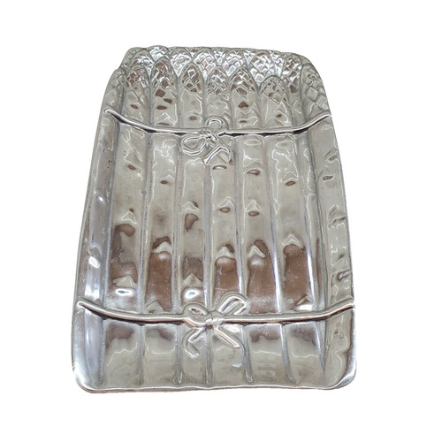 Silver asparagus tray made - tray,