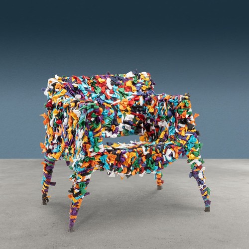 Glass armchair tessuto series - armchair,
