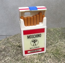 Vintage...ish Moschino iPhone 6 Case Cigarette Pack. Fashion Kills. Anti Fashion