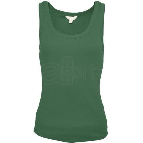 Ladies cotton rich vest top - rich,