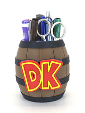 Donkey Kong Barrel Pen Holder