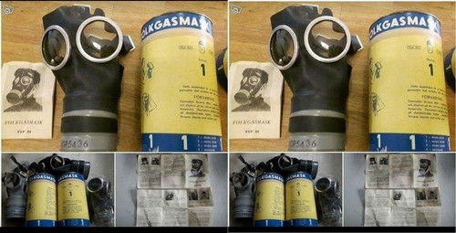 Pair gasmask swedish - of,
