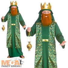 Green Wise Man Boys Fancy Dress Christmas Nativity Kids Childrens Costume Outfit