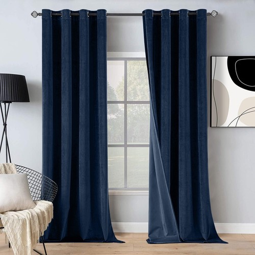 Thick velvet blackout curtains - thick,