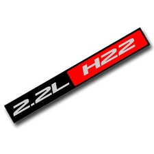 BLACK/RED METAL 2.2L H22
