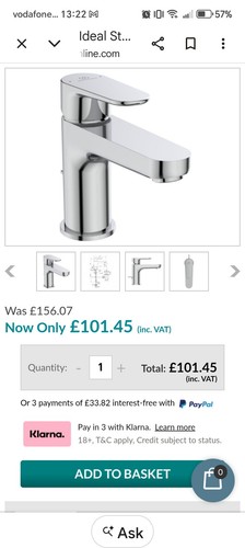 Ideal standard chrome silver - standard,