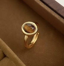 18ct Gold-Plated Tiger's Eye