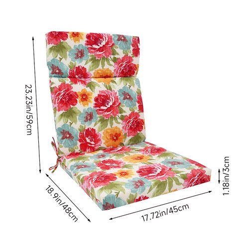 High back garden chair cushion - high,