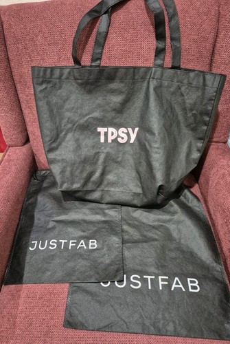 Two justfab black dust - dust, bag