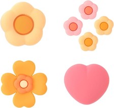 GeekShare Pink Cross D-Pad Button Caps Silicone Thumb Grips Sets, ABXY Key Butto