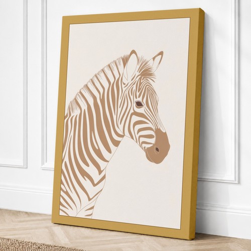 Zebra head study minimalist - zebra,