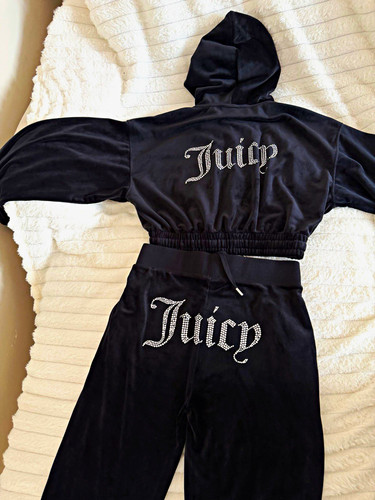 Juicy couture black velour - juicy,