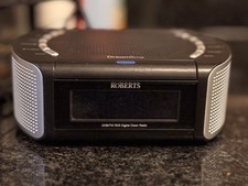 Roberts DAB Radio DreamTime Fm Alarm Clock Black Bedside