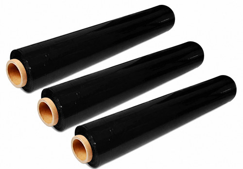 Black pallet wrap stretch - black,