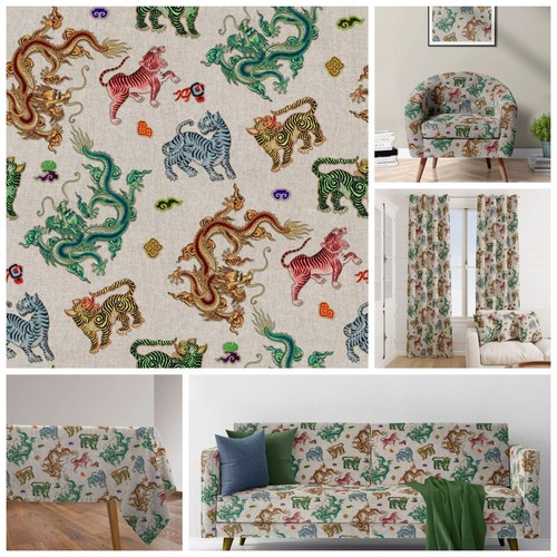 Oriental dragons tigers - &,