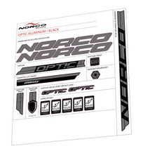 Norco Aluminium Optic MTB Frame Sticker Decal Kit Graphics Vinyl Enduro Bike