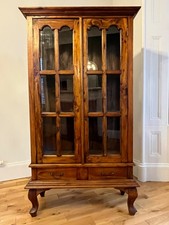 Mahogany antique display cabinet