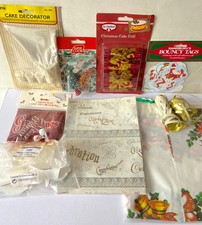 Vintage bundle Christmas baking tools cake decorations BETTERWARE cookie cutters