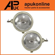2x Headlight Lamp Off White