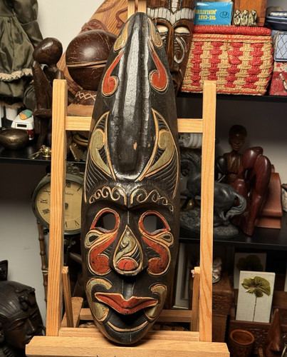 Rare hand carved tribal wooden - carved,