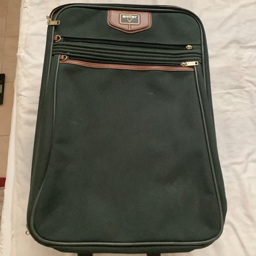 Vintage antler green canvas - canvas, &