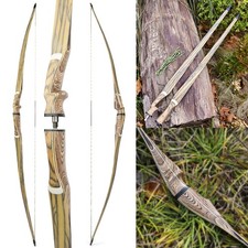 60" 62" 64" Takedown Longbow 20-50lbs Traditional Recurve Bow Hunting Archery
