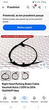 Hand Parking Brake Cable Vauxhall Astra J 2010 To 2016 13409697 New Right And...