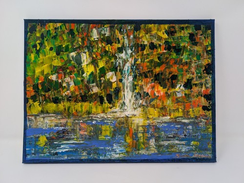 Original abstract landscape - original,