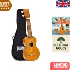 Authentic Hawaiian Tone Kahiko Soprano Ukulele - Ideal for Kids & Adults