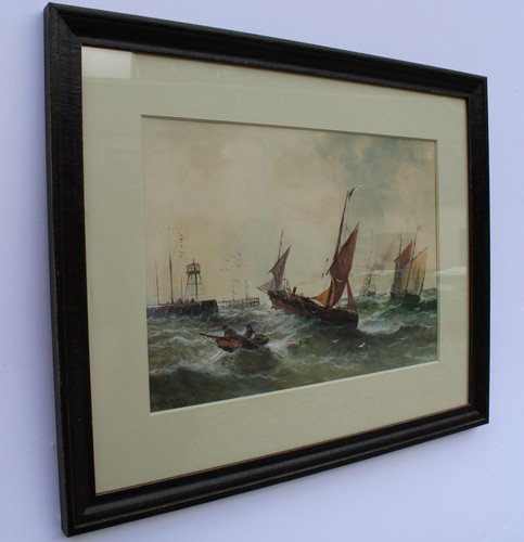 Victorian harbour scene - harbour, by