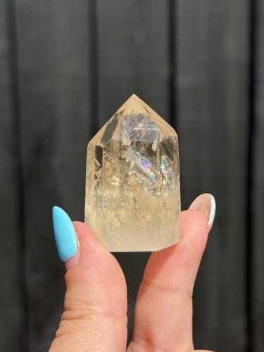 Natural citrine small point - citrine,