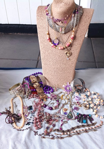 Job lot purple jewellery - job,