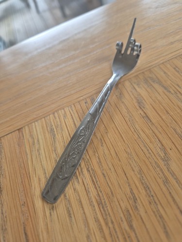 Unusual metal pickle - unusual, fork