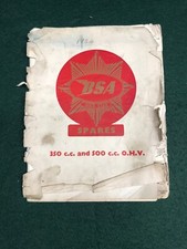BSA Gold Star Factory Replacement Spares Parts Book Guide