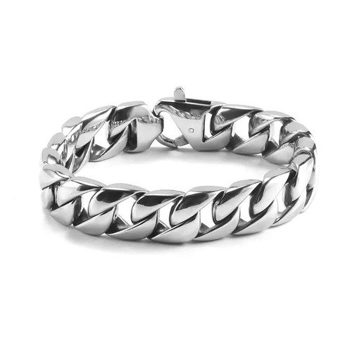 Men bracelet silver - men's,