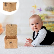  Rattan Box with Lid Storage