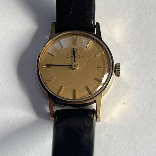 Omega 9ct gold watch vintage - omega,
