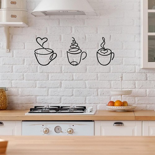 Coffee cup metal wall - coffee, art