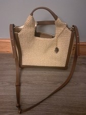 River Island Handbag Tote Shoulder Bag Women Tan Beige