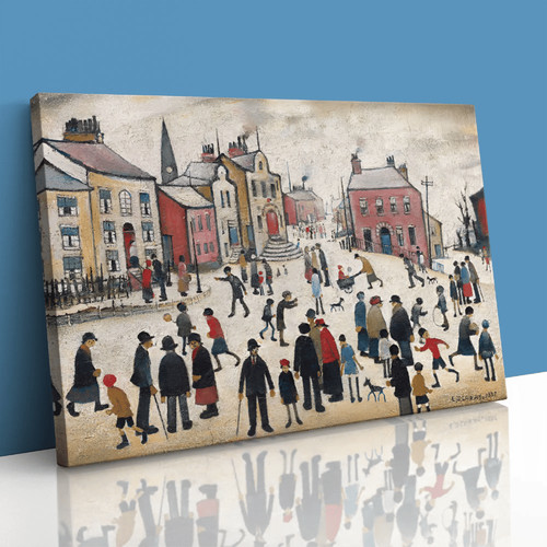 People standing about lowry - people,