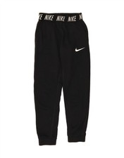 NIKE Girls Dri Fit Tracksuit Trousers Joggers 10-11 Years Medium Black BI06