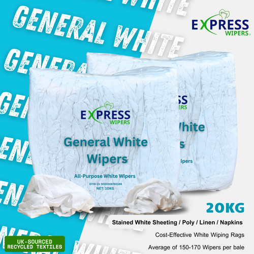 White cleaning rags - white,
