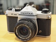 Pentax K1000 35mm SLR Camera & 28mm F2.8 PK Mount Lens. u18663