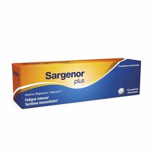 Sargenor Plus Argenine Magnesium Vitamin C 14 Effervescent Tablets