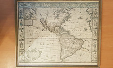 John Speed 1626 Framed Map of America