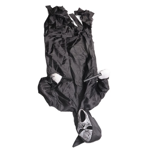 Black scarecrow halloween - black,
