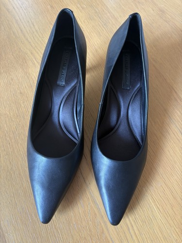 Elegant black court - black, shoes