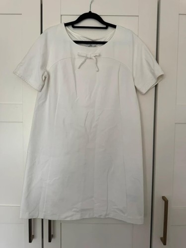 Boden white shift dress with - boden,