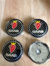 4x SAAB Alloy Wheel Centre Cap
