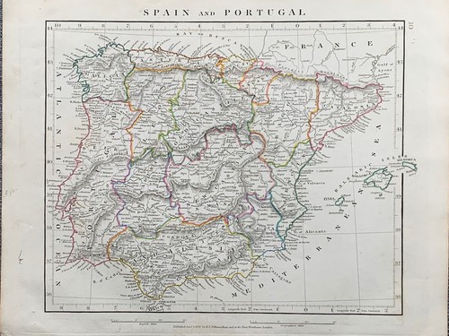 1841 spain portugal hand - 1841, &